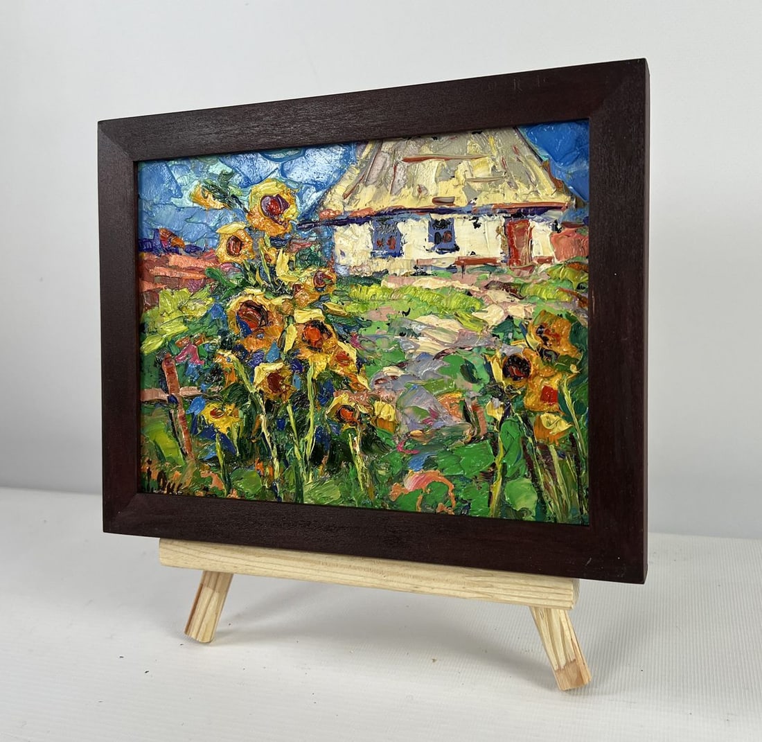 Oil painting The sun in every sunflower Oksana Kalenyuk - 2