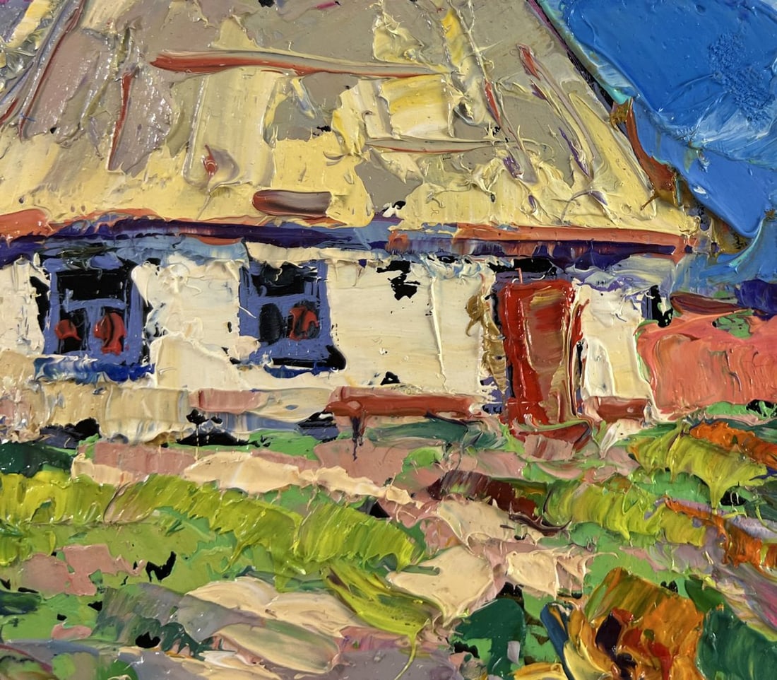 Oil painting The sun in every sunflower Oksana Kalenyuk - 4