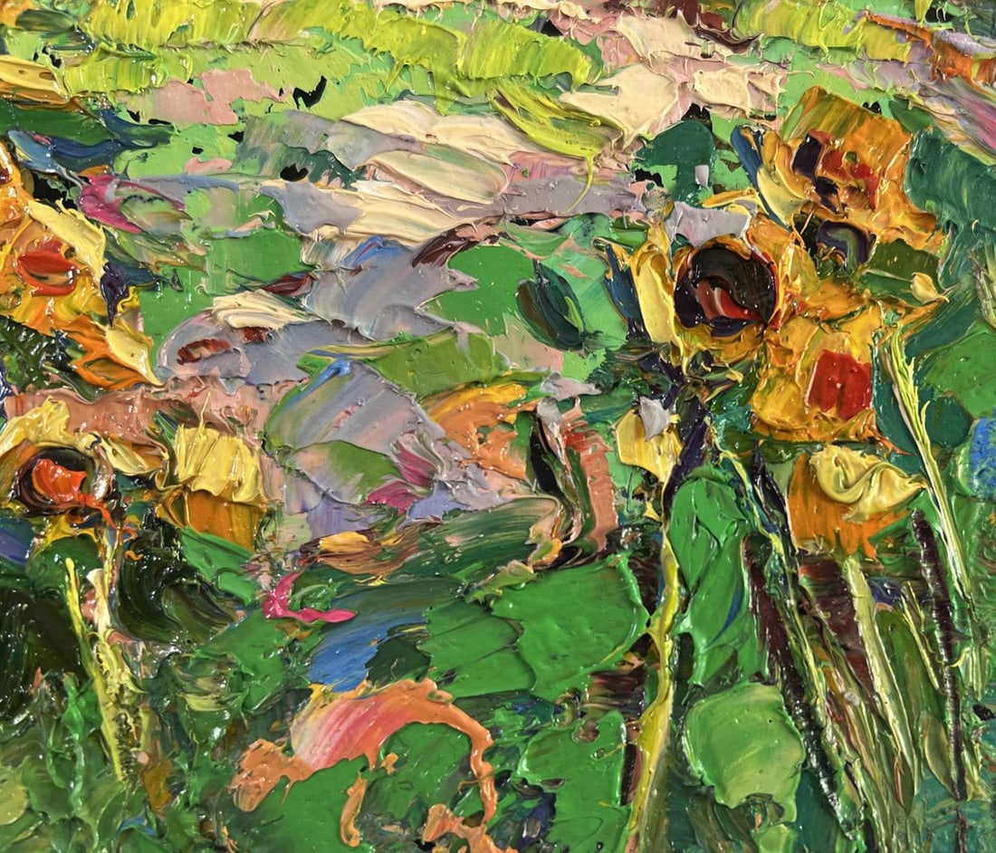 Oil painting The sun in every sunflower Oksana Kalenyuk - 5