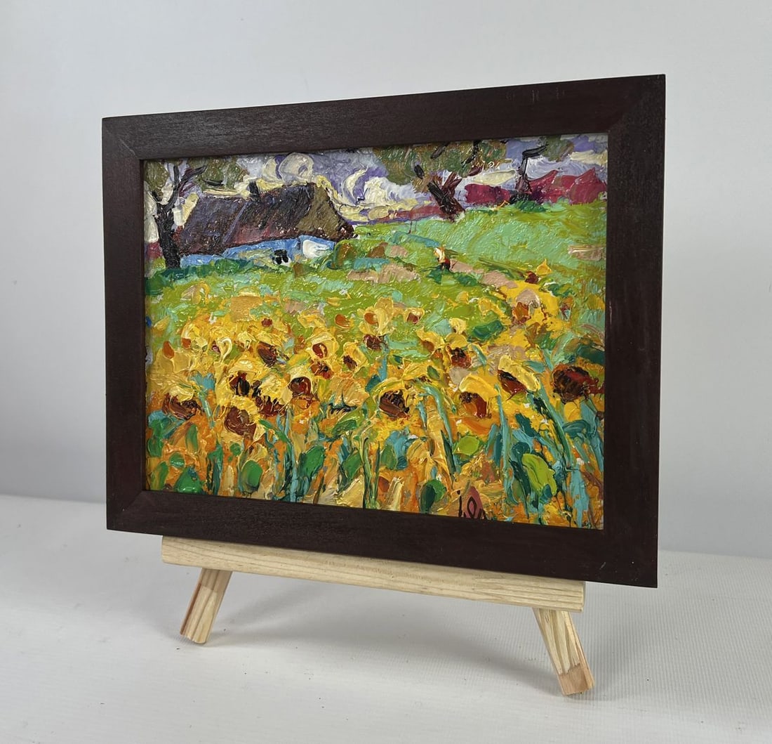 Oil painting Fragrant summer in the field Alex Kalenyuk - 2