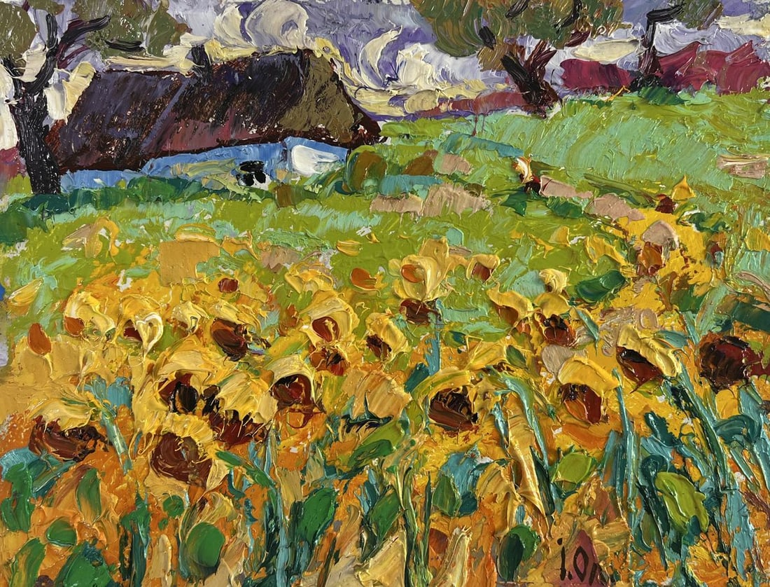 Oil painting Fragrant summer in the field Alex Kalenyuk - 3