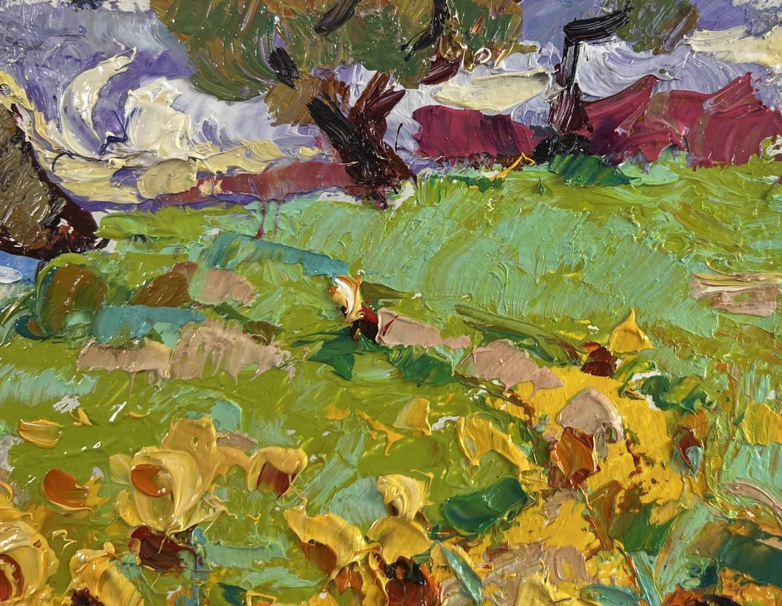 Oil painting Fragrant summer in the field Alex Kalenyuk - 4