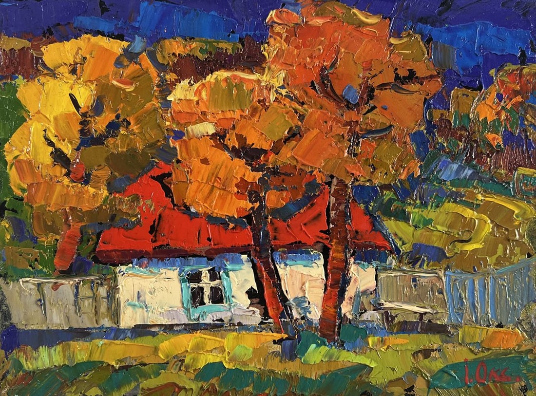 Oil painting Warmth of an autumn day Oksana Kalenyuk - 3