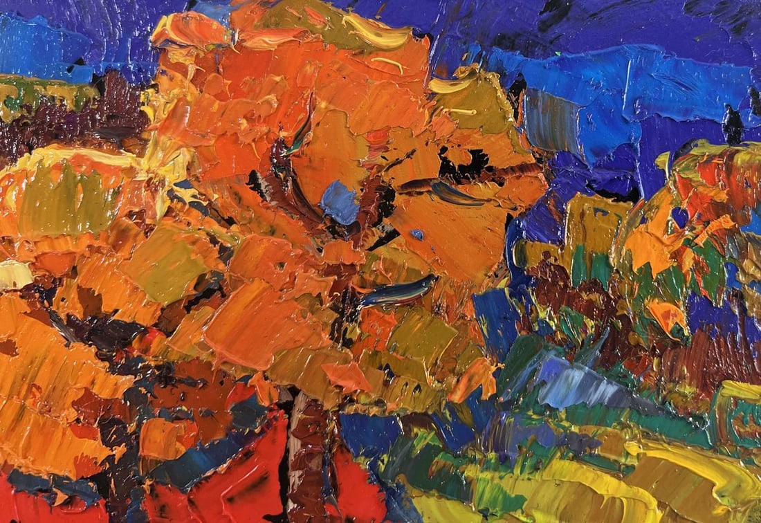 Oil painting Warmth of an autumn day Oksana Kalenyuk - 4