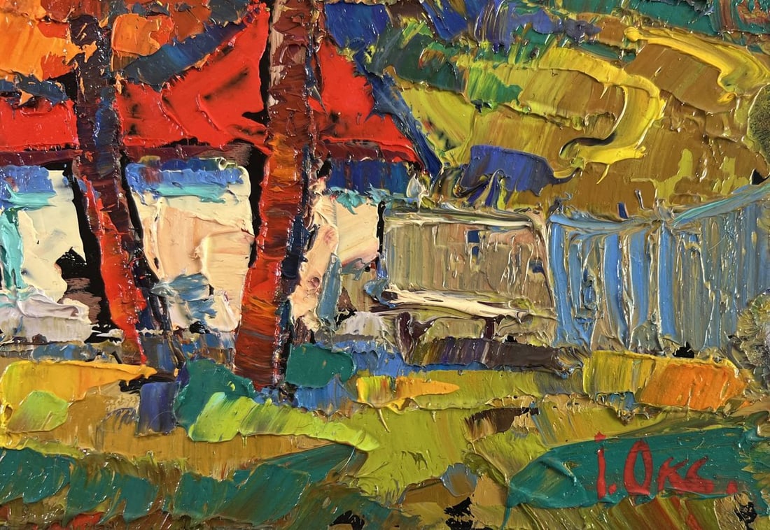 Oil painting Warmth of an autumn day Oksana Kalenyuk - 5