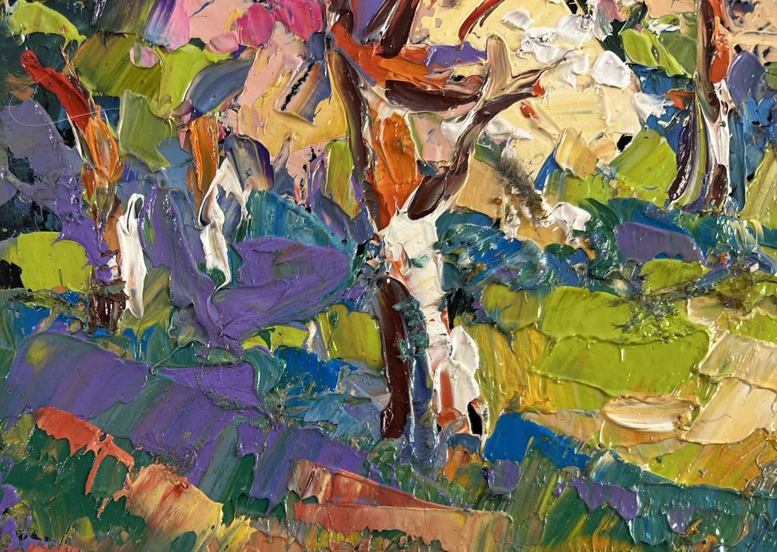 Oil painting Ray of spring morning Oksana Kalenyuk - 6