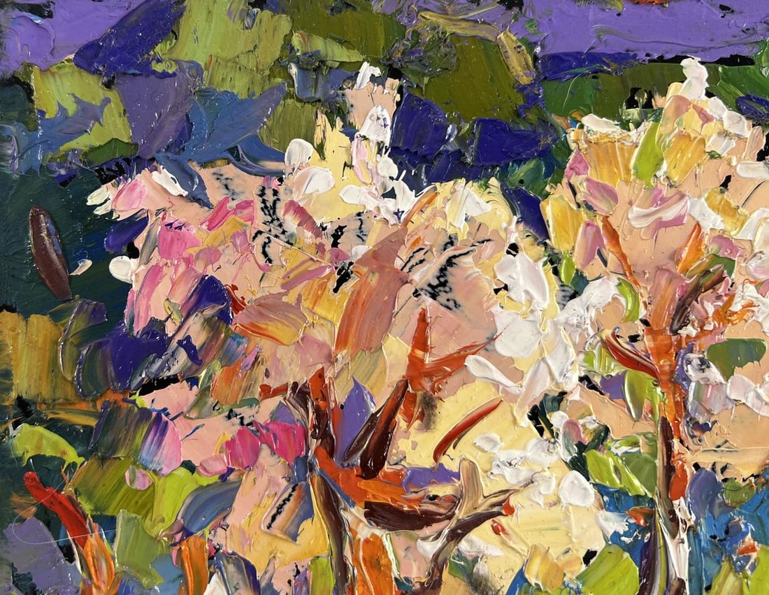 Oil painting Ray of spring morning Oksana Kalenyuk - 7