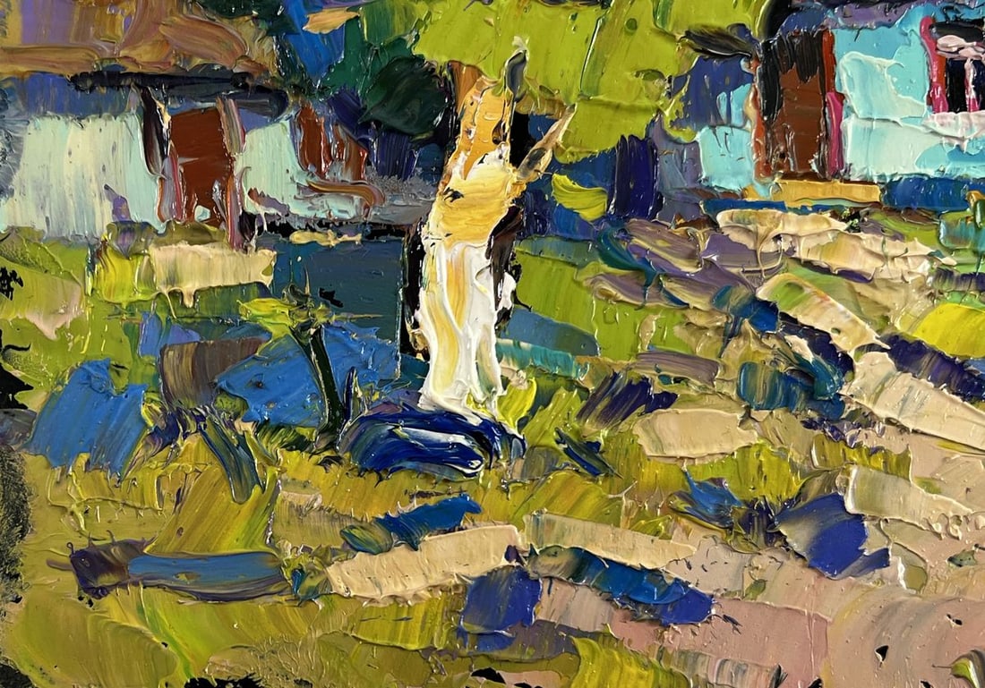 Oil painting Village under summer Oksana Kalenyuk - 6