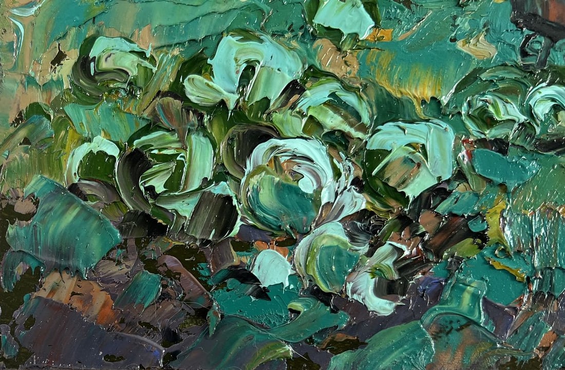 Oil painting The city and the soul of the village Alex Kalenyuk - 6