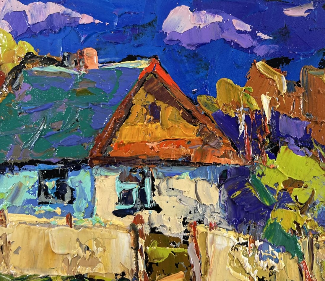 Oil painting Tree house and endless sky Oksana Kalenyuk - 4