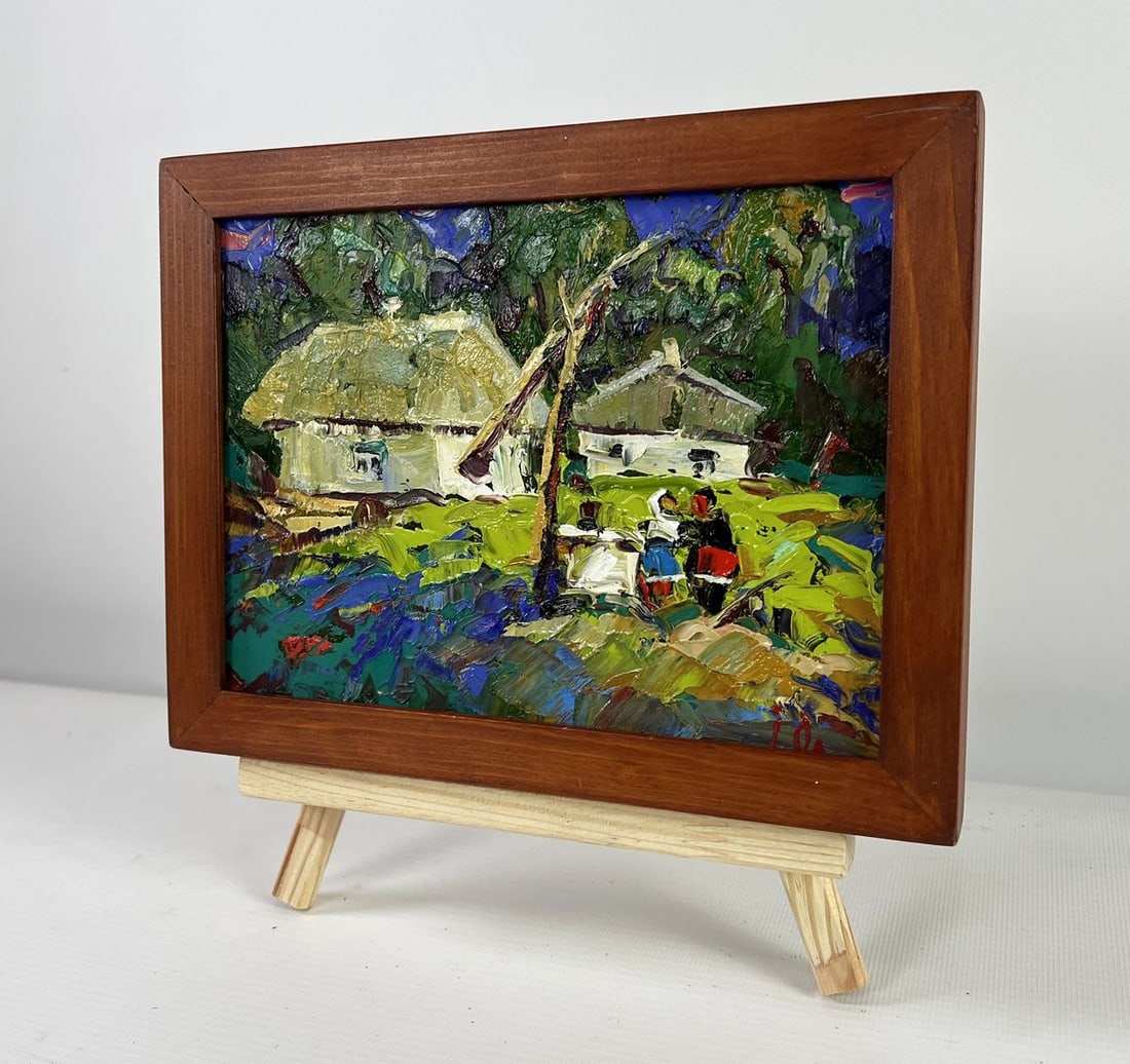 Oil painting Conversation in the embrace of silence Alex Kalenyuk - 2