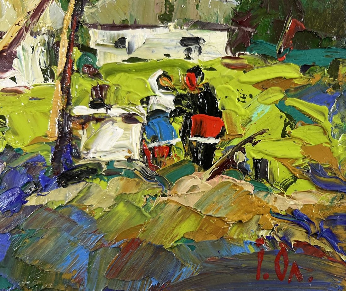 Oil painting Conversation in the embrace of silence Alex Kalenyuk - 5