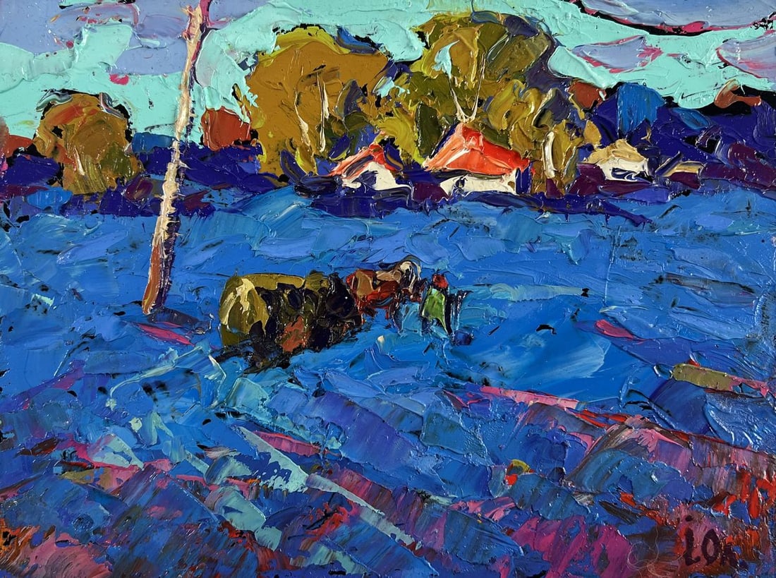 Oil painting The path to your home Alex Kalenyuk - 3