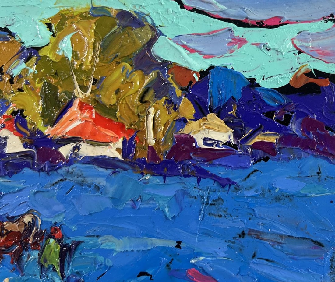 Oil painting The path to your home Alex Kalenyuk - 4