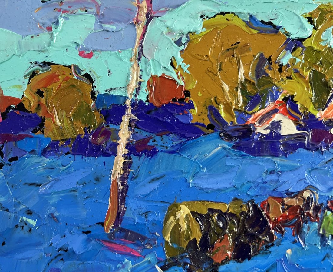 Oil painting The path to your home Alex Kalenyuk - 7