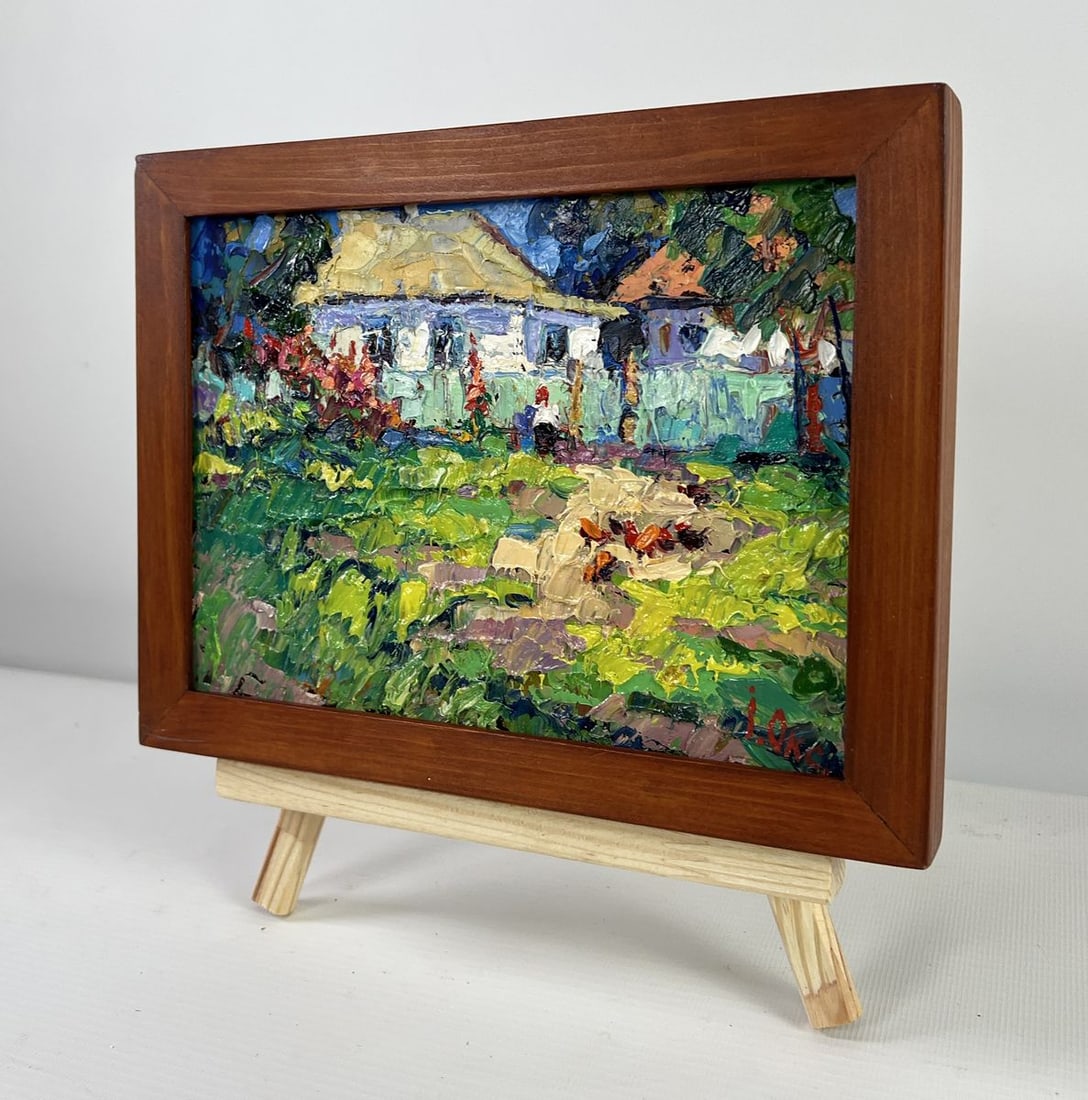 Oil painting House in the village Oksana Kalenyuk - 2