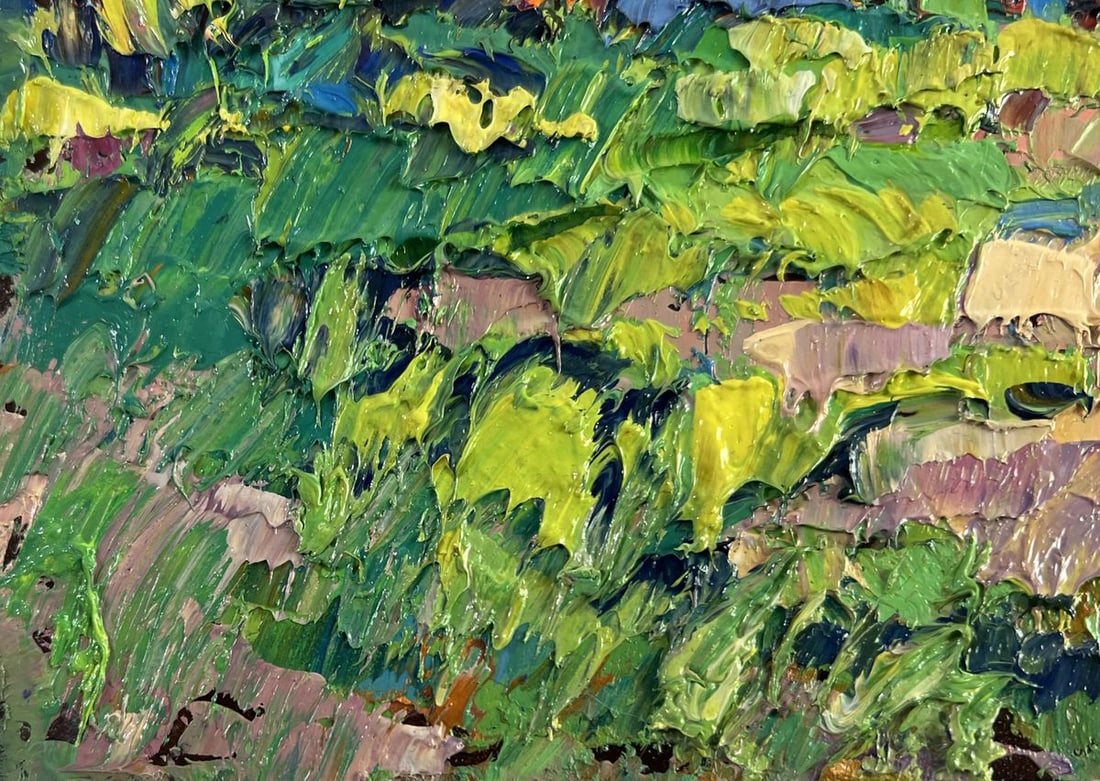 Oil painting House in the village Oksana Kalenyuk - 6