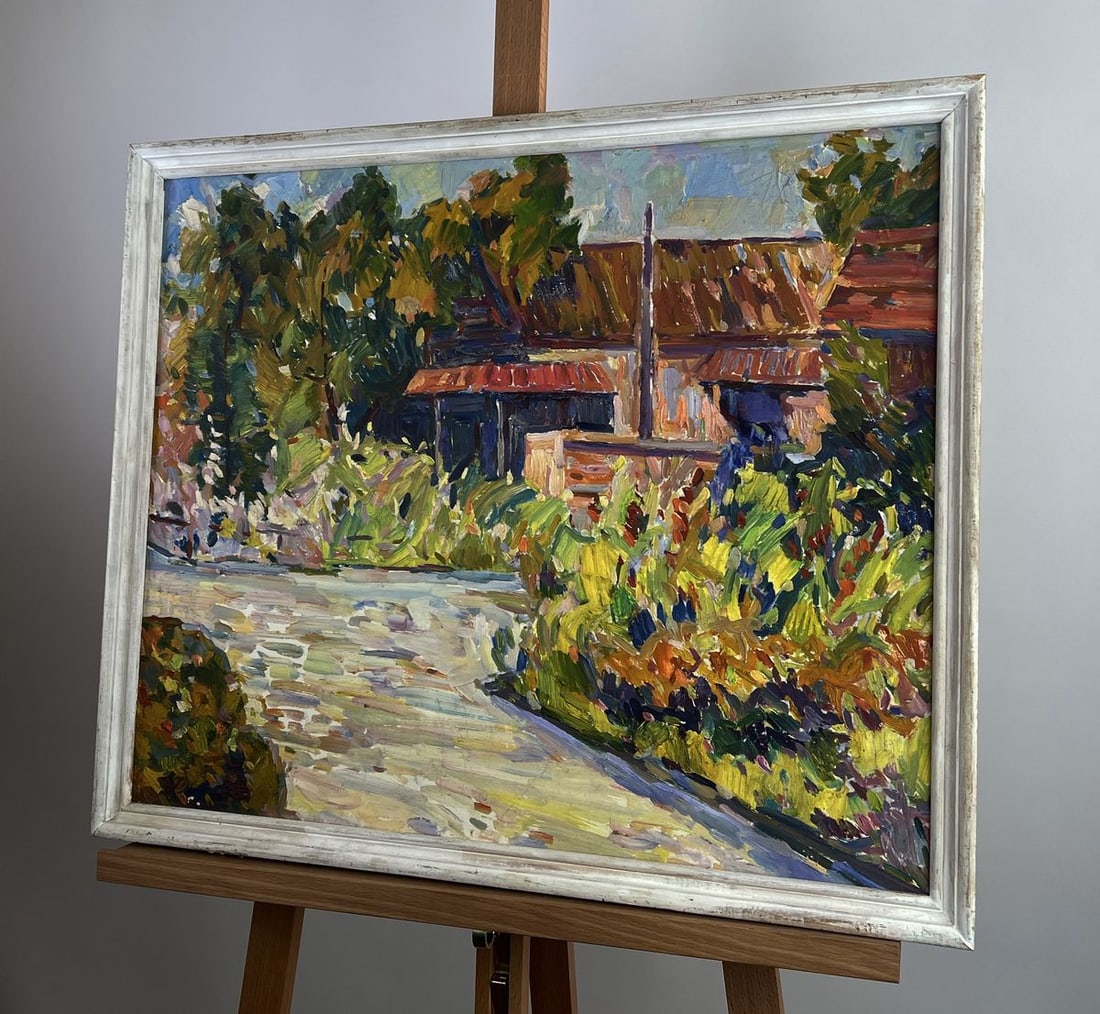 Oil painting Shadows in the greenhouse Peter Dobrev - 2