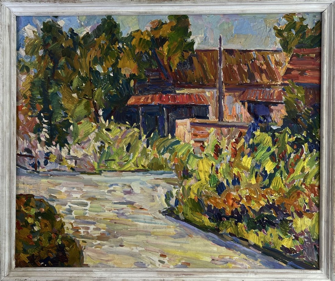 Oil painting Shadows in the greenhouse Peter Dobrev - 3