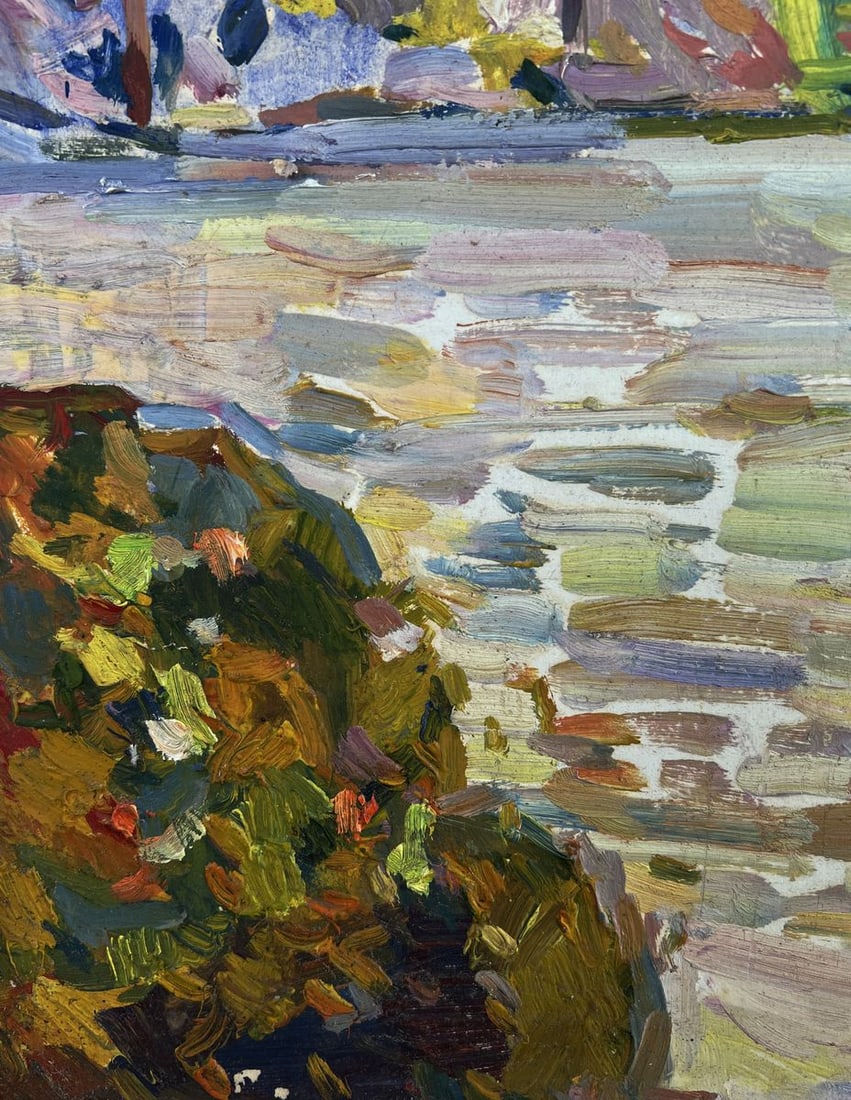 Oil painting Shadows in the greenhouse Peter Dobrev - 7