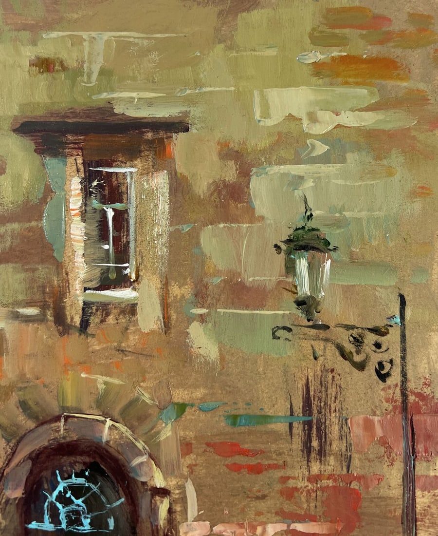 Oil painting Pier in evening colors Yuriy Suprunchuk - 4