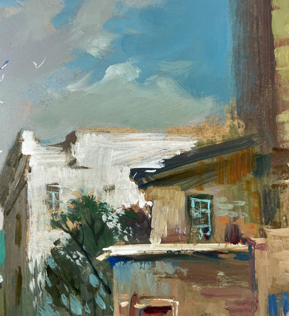 Oil painting Pier in evening colors Yuriy Suprunchuk - 5