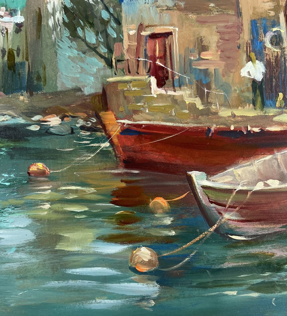 Oil painting Pier in evening colors Yuriy Suprunchuk - 8