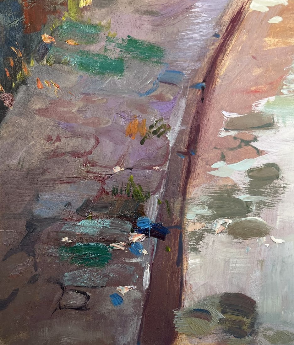 Oil painting Childhood alley Yuriy Suprunchuk - 7