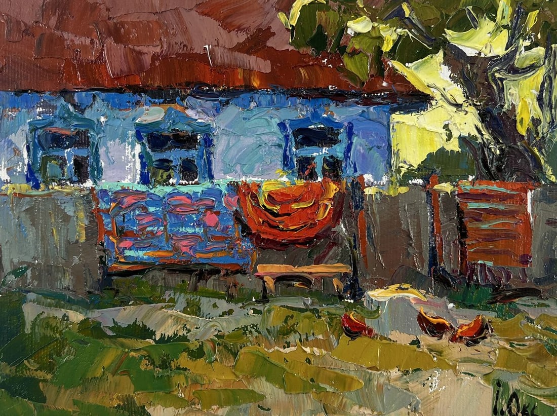 Oil painting Evening has come Oksana Kalenyuk - 3