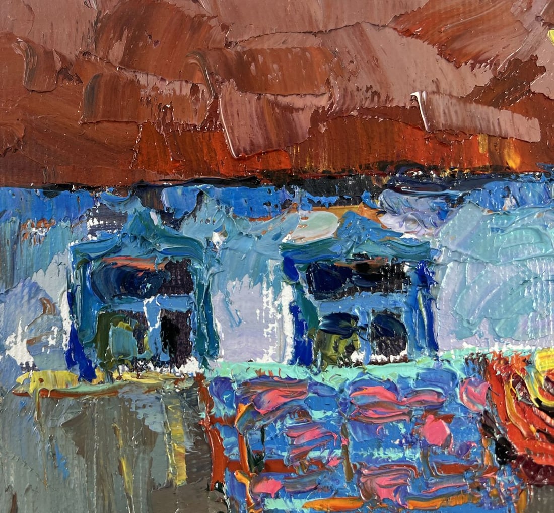 Oil painting Evening has come Oksana Kalenyuk - 7