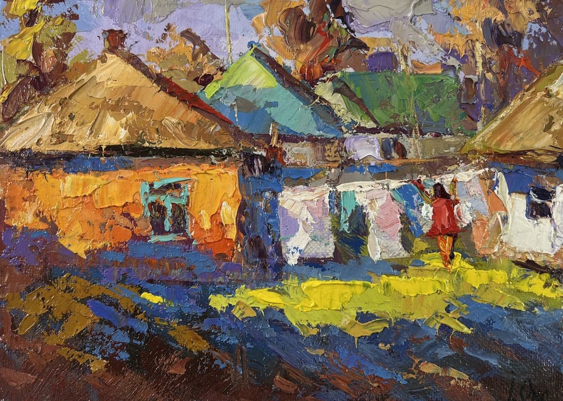 Oil painting A sunny country day Oksana Kalenyuk - 3