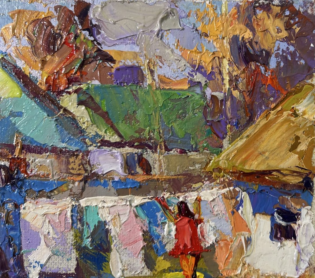 Oil painting A sunny country day Oksana Kalenyuk - 4