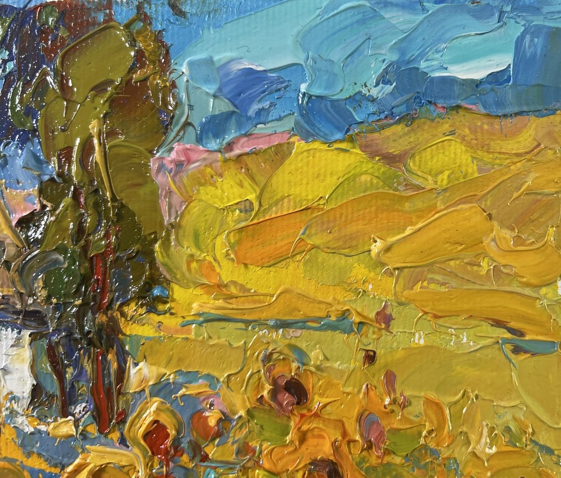Oil painting Lush sunny fields Oksana Kalenyuk - 4