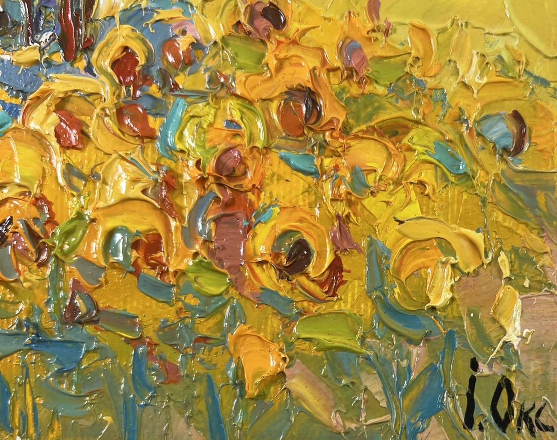 Oil painting Lush sunny fields Oksana Kalenyuk - 5