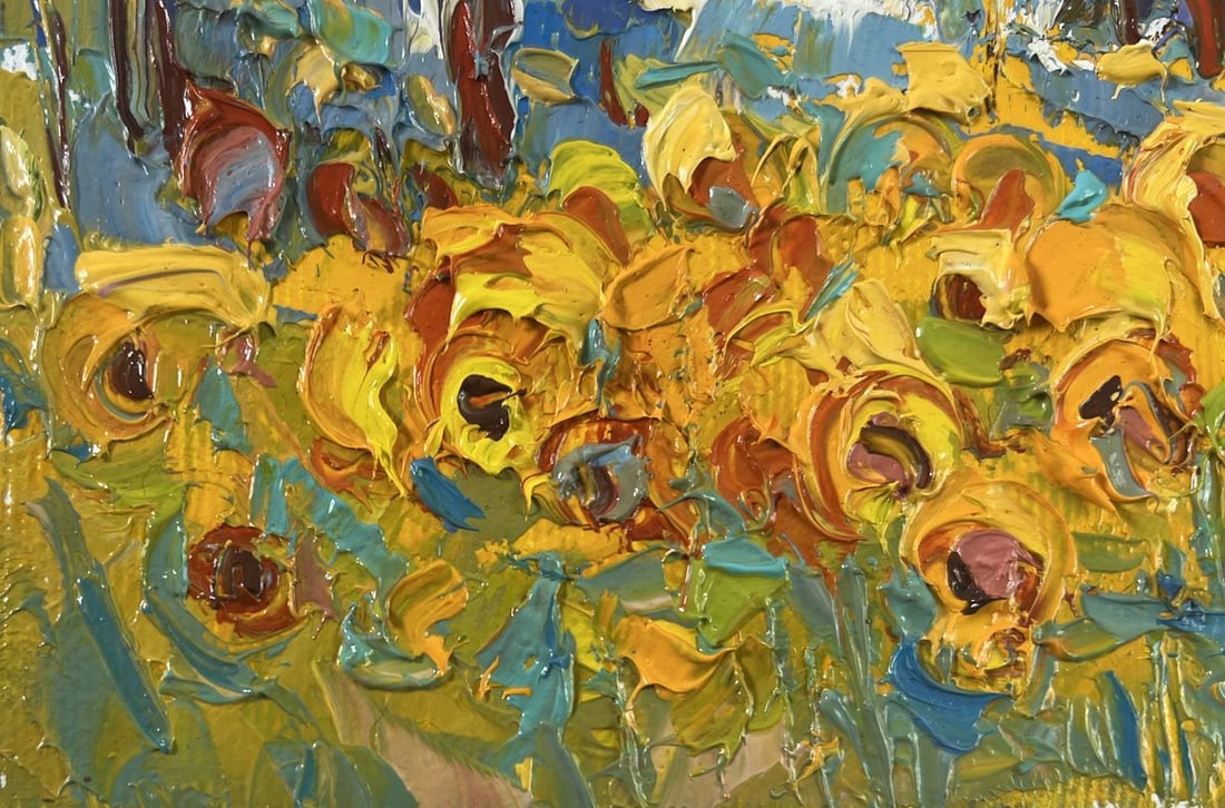 Oil painting Lush sunny fields Oksana Kalenyuk - 6