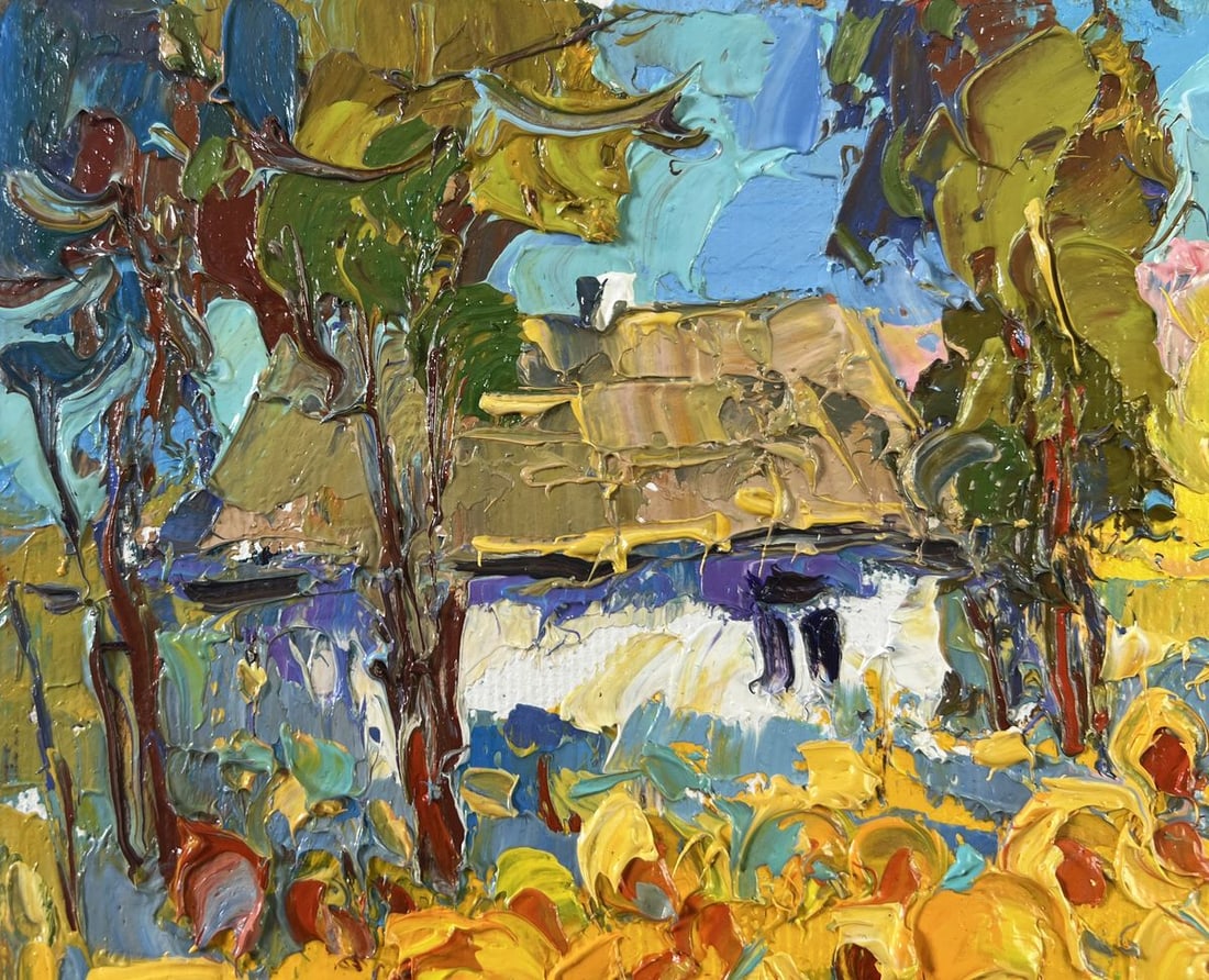 Oil painting Lush sunny fields Oksana Kalenyuk - 7