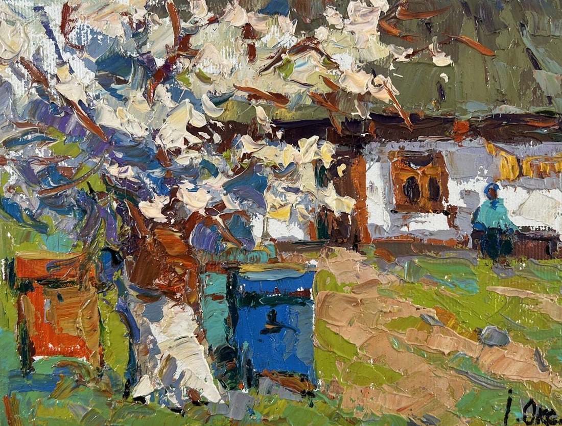 Oil painting Old apple tree Oksana Kalenyuk - 3