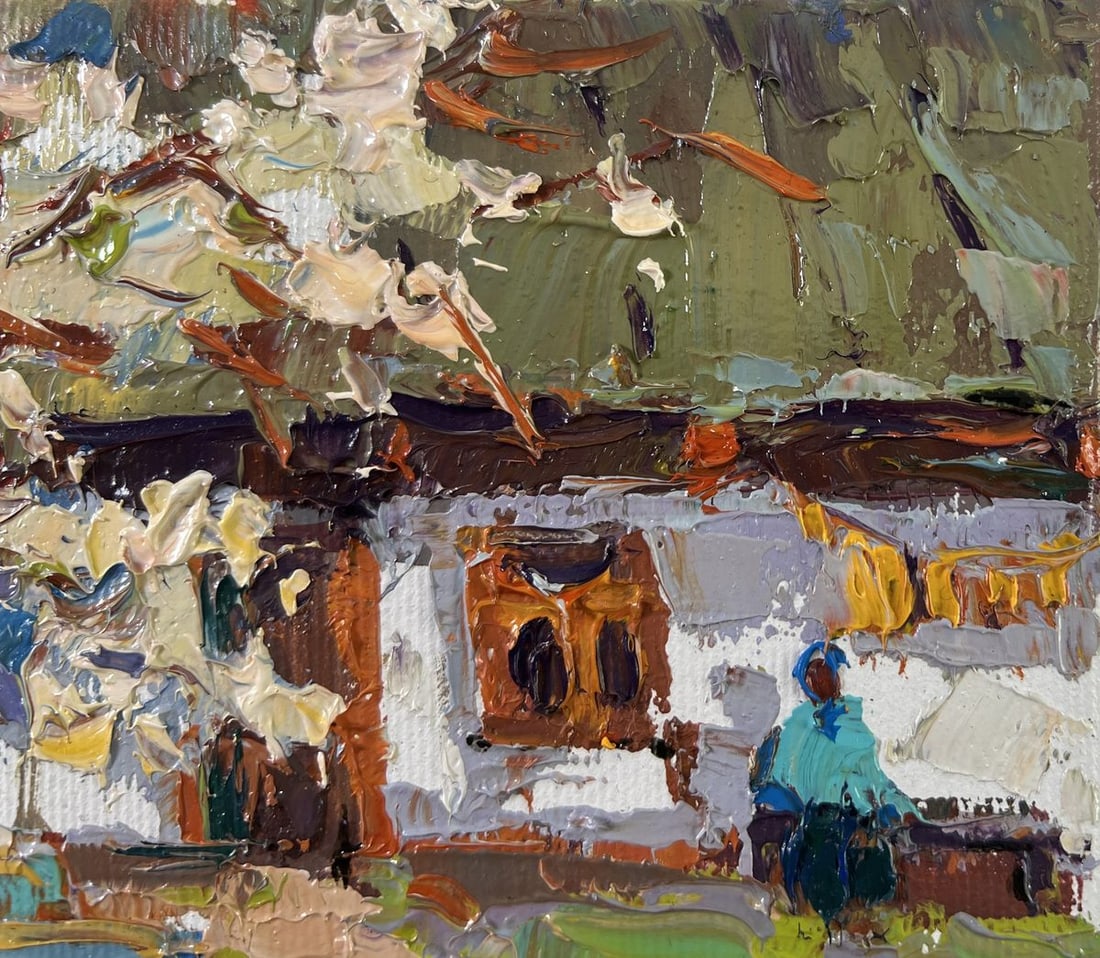 Oil painting Old apple tree Oksana Kalenyuk - 4