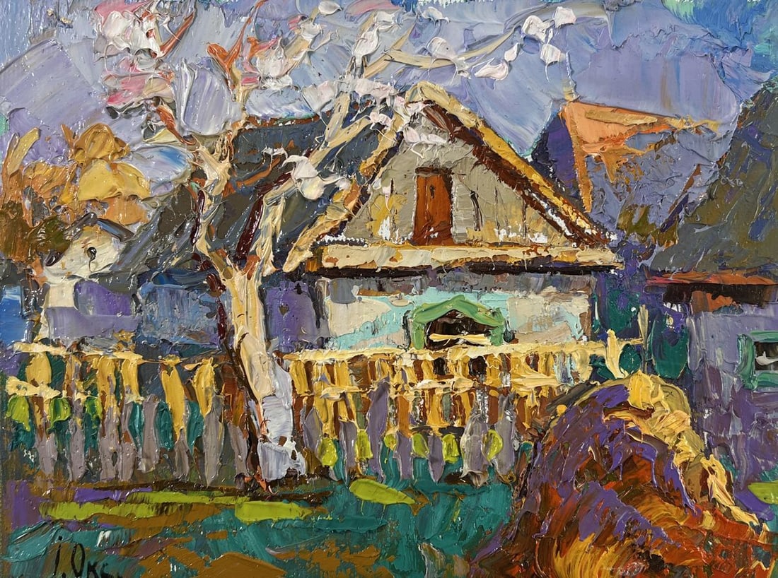 Oil painting Early spring has arrived Oksana Kalenyuk - 3