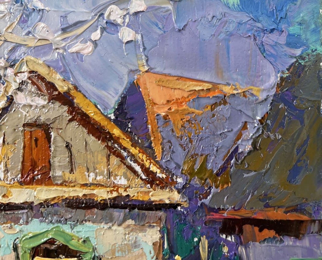 Oil painting Early spring has arrived Oksana Kalenyuk - 4