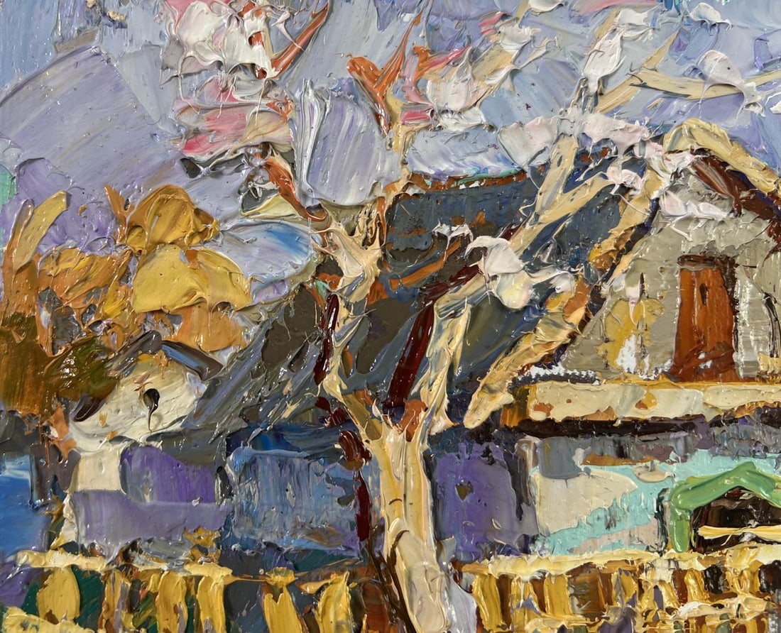 Oil painting Early spring has arrived Oksana Kalenyuk - 7