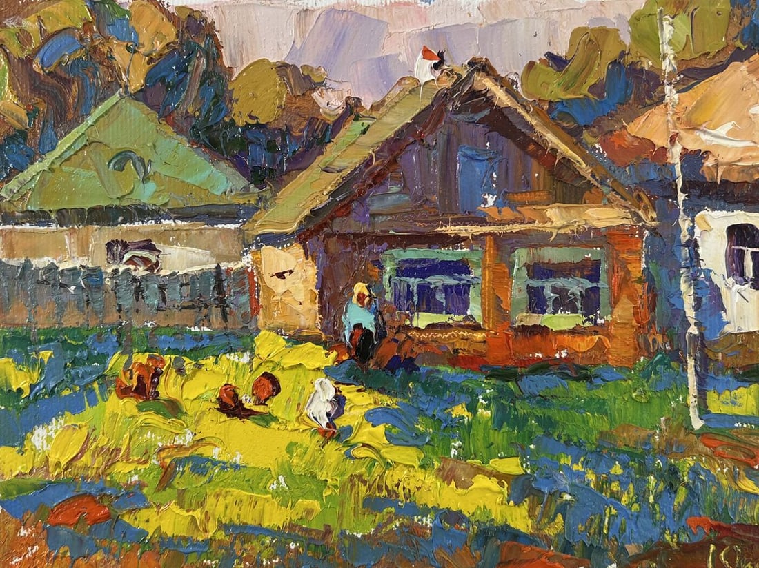 Oil painting Returning home Oksana Kalenyuk - 3