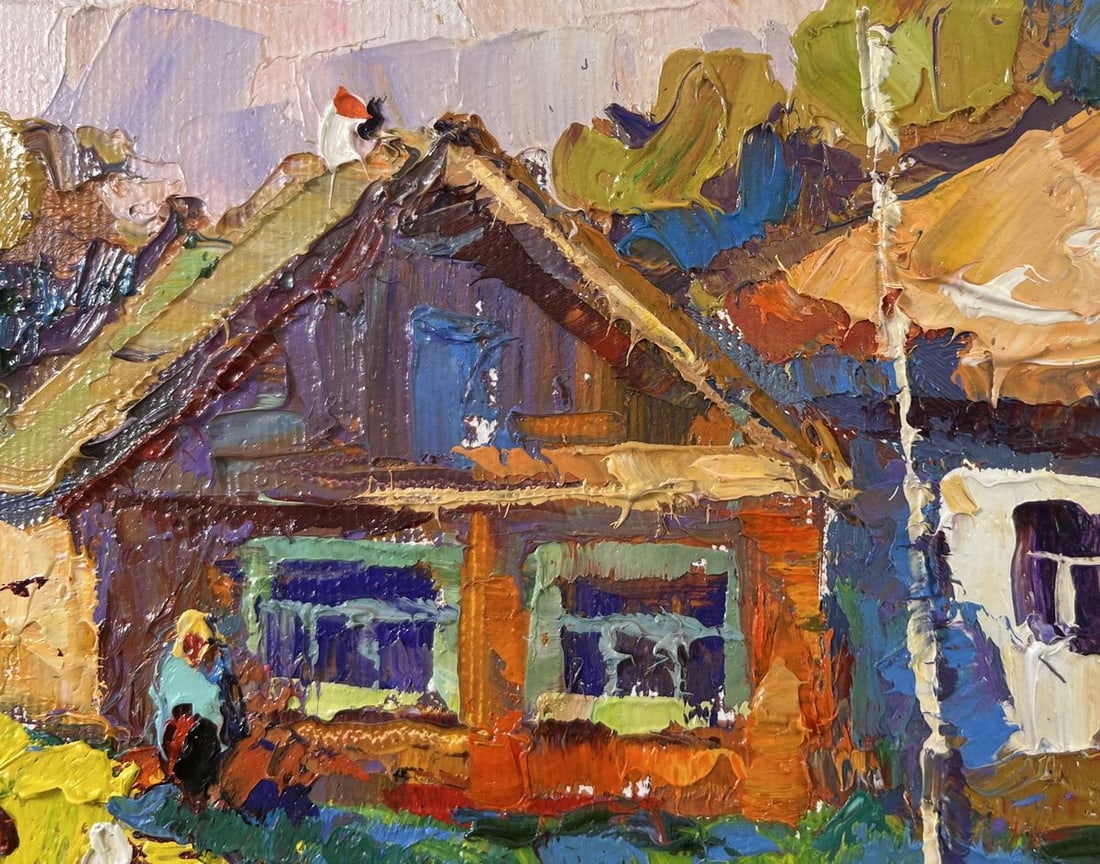 Oil painting Returning home Oksana Kalenyuk - 4