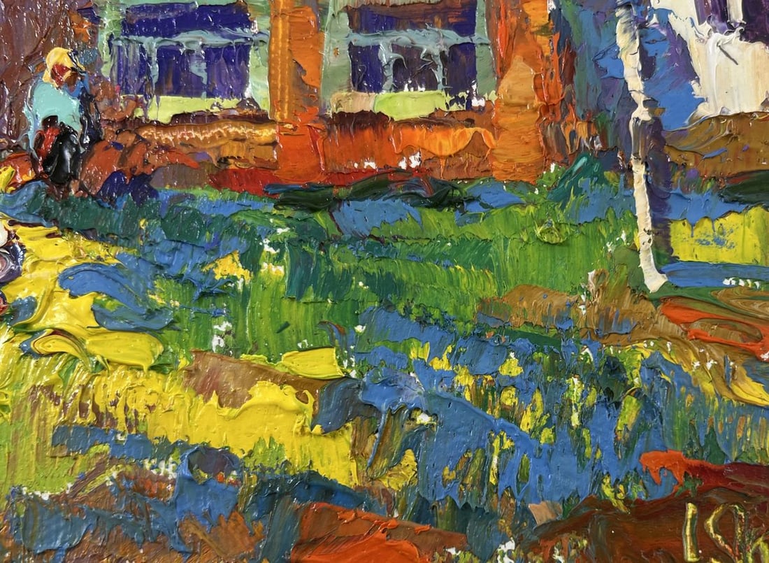 Oil painting Returning home Oksana Kalenyuk - 5