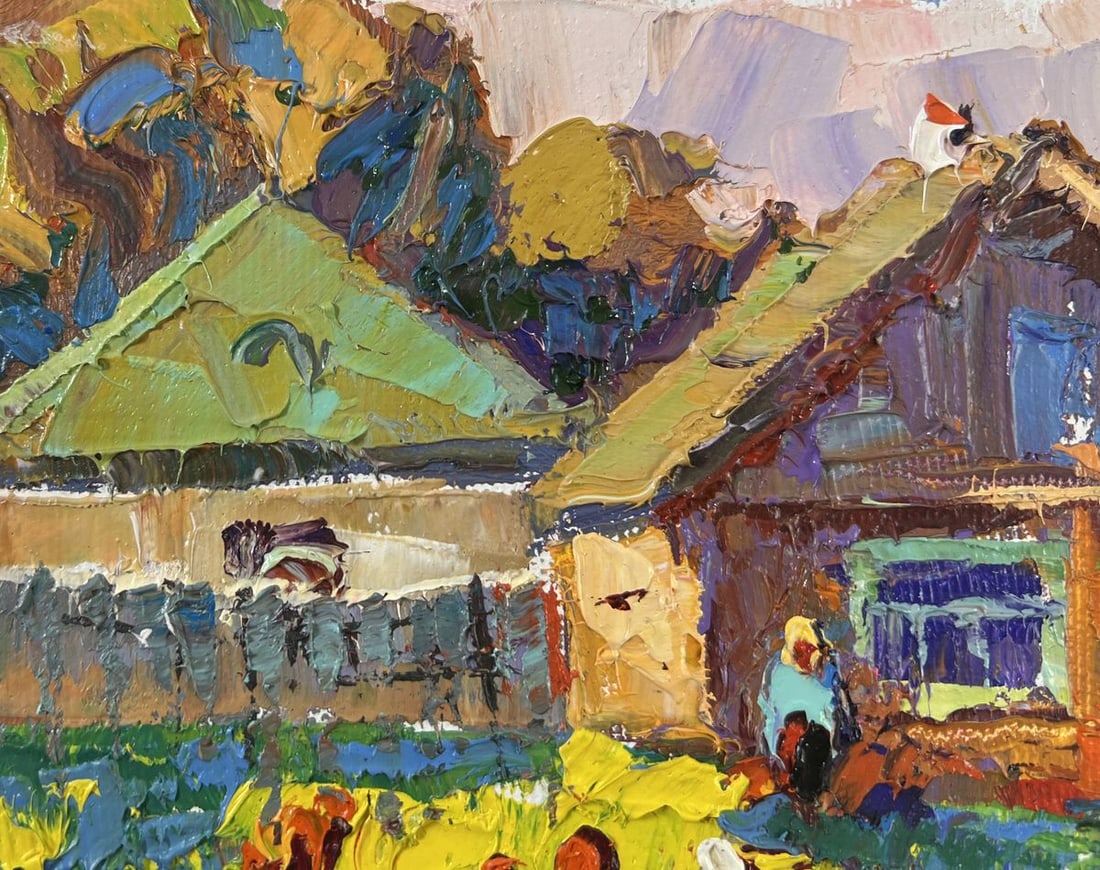 Oil painting Returning home Oksana Kalenyuk - 7