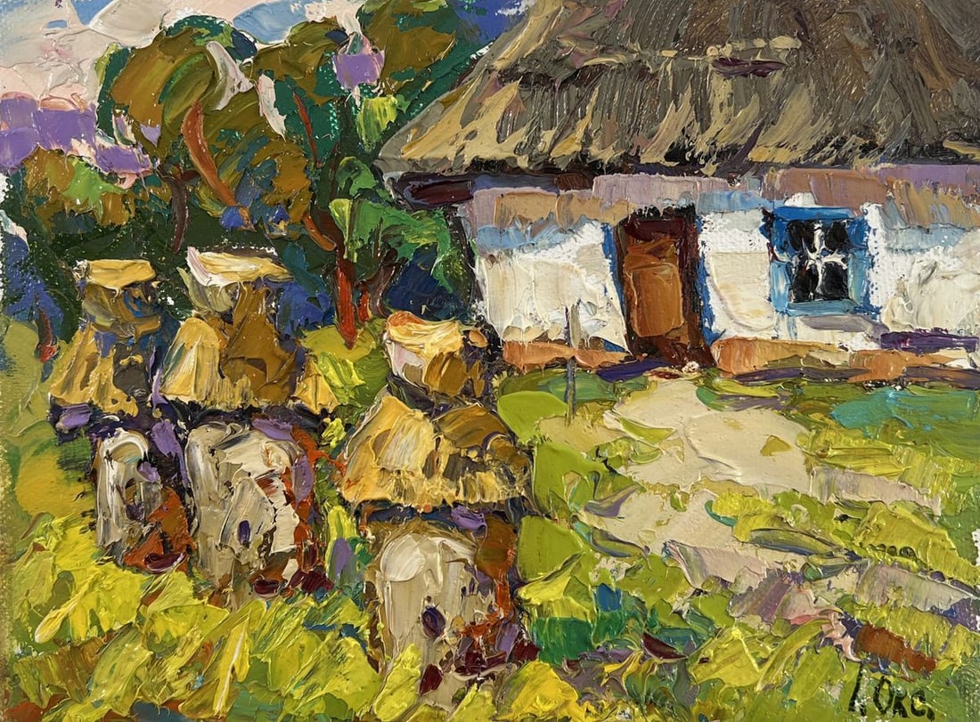 Oil painting Quiet summer morning Oksana Kalenyuk - 3