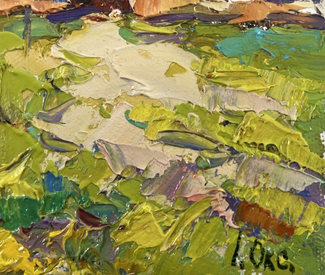 Oil painting Quiet summer morning Oksana Kalenyuk - 5