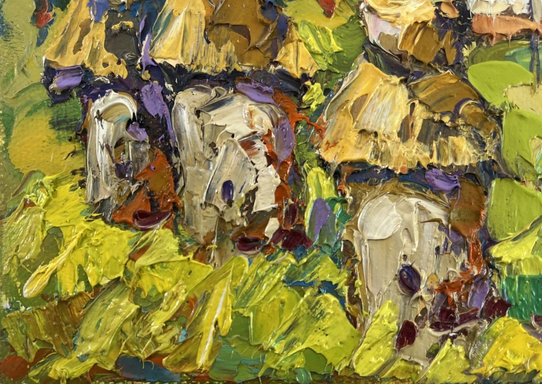 Oil painting Quiet summer morning Oksana Kalenyuk - 6