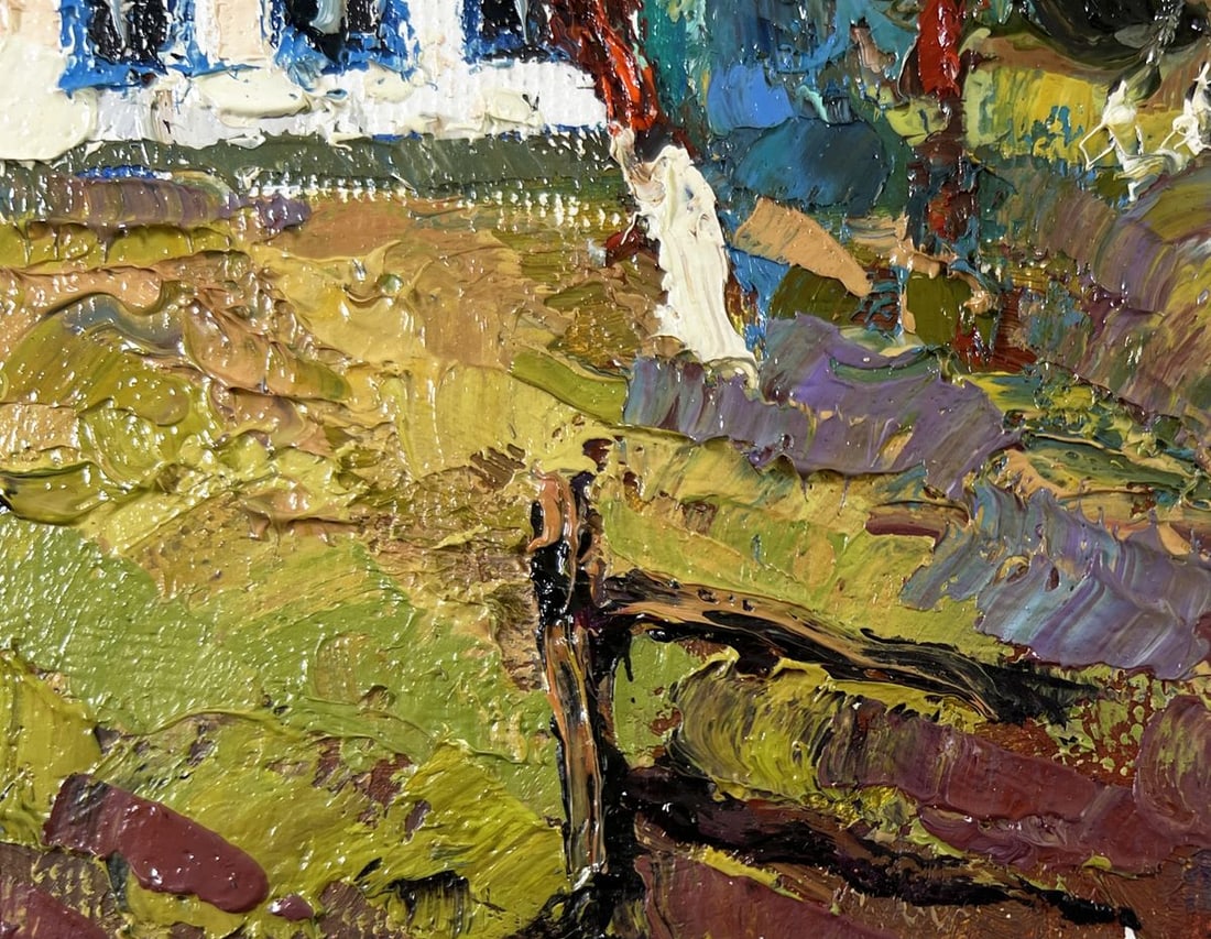 Oil painting Cold March days Oksana Kalenyuk - 5