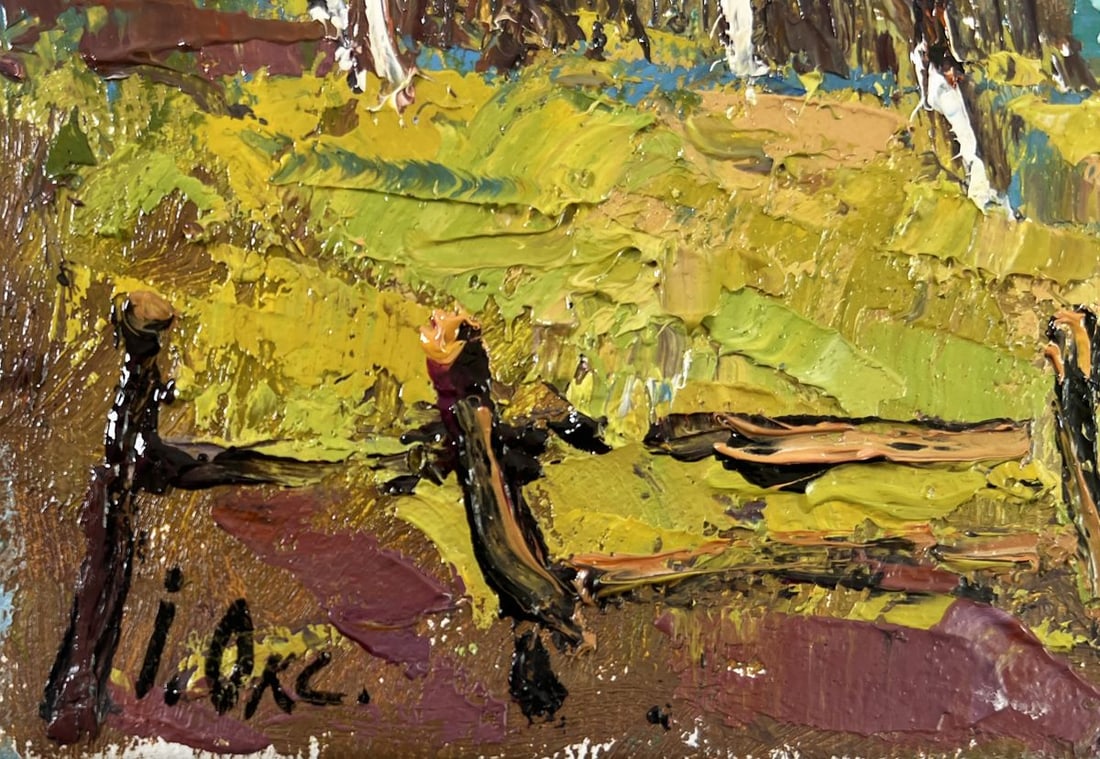 Oil painting Cold March days Oksana Kalenyuk - 6